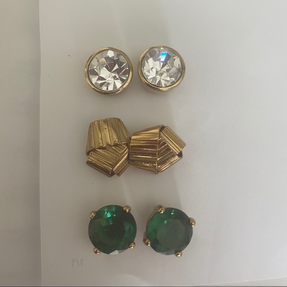 Kate spade stud earrings set of 3